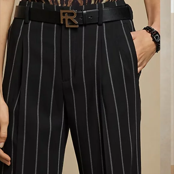Stamford Pinstripe Wool Pant. Ralph Lauren Collection - Picture 11 of 13